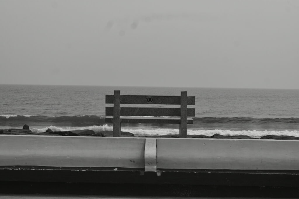 Photograph of Beautiful beach and its bench