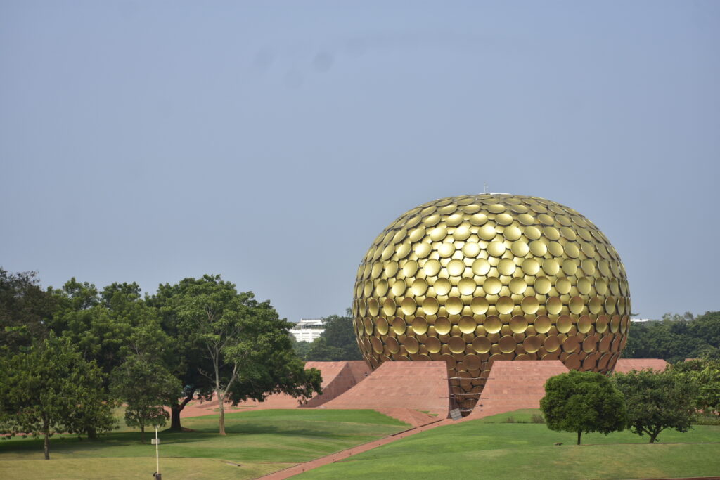 Photograph of Auroville's unique look